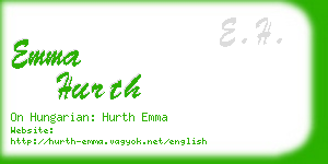 emma hurth business card